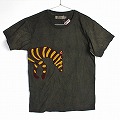 泥染 刺繍Tシャツ半袖S 5 シマウマ 02 一点物