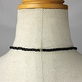 黒クレイ トゥアレグ銀ビーズロングN