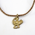 ガーナアシャンティ真鍮ペンダントヘッド SANKOFA