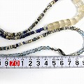 透明ビーズ発掘ビーズネックレス 一点物