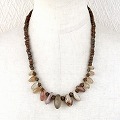 三角カーネリアンネックレス 03 一点物