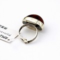 アンバーシルバー指輪 04一点物