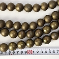 トゥアレグ金属ビーズ 真鍮 丸 大
