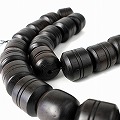 黒檀ビーズ 連 大 2601 一点物