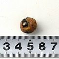 黒線白点文様ビーズ 2601 一点物