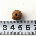 黒線白点文様ビーズ 2601 一点物