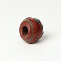 波線赤玉ビーズ 古 バラ 2606 一点物