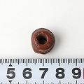 波線赤玉ビーズ 古 バラ 2606 一点物