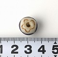波線白玉ビーズ 古 バラ 2601 一点物