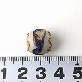 波線白玉ビーズ 古 バラ 2601 一点物