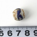 波線白玉ビーズ 古 バラ 2602 一点物