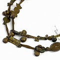 329 バウレ真鍮ビーズ 長 古 一点物