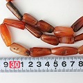 カーネリアンビーズ円筒型 2601 一点物