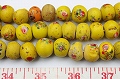 黄色玉ビーズ 一点物