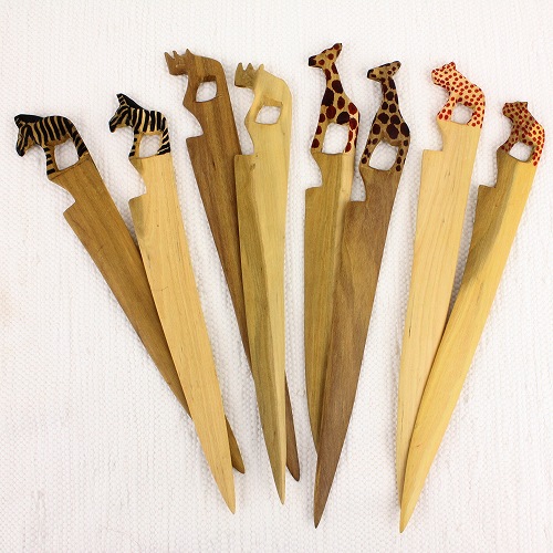 アフリカンスクエアー 動物ペーパーナイフ