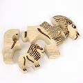 木製動物パズル ライオン