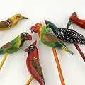 木製鳥ガーデンピック アフリカの鳥12 オウム