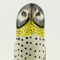 木製鳥 フクロウ スタンド 白