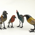 木製鳥 脚付きミニ アフリカの鳥03