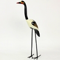 【SALE】木製鳥 脚付きクラハシコウ 31インチ @12000→8000円