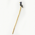 木製鳥ガーデンスティック ホロホロ鳥 40CM
