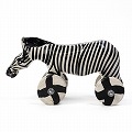 木彫ペイント動物カー シマウマ