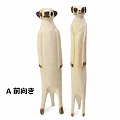 木彫動物 ミーアキャット 大