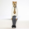 メル動物 すわり 通勤 ヒョウ