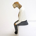 メル動物 すわり 通勤 ヒョウ