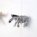 ケニアの木製動物モビール 二列 アソートカラー