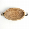 オリーブ牛骨楕円皿 キベラフンディ