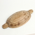 オリーブ牛骨楕円皿 キベラフンディ