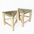 ドーム木椅子 小 三本脚 30x30x高30 送料別