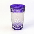 モロッコプリントグラス 68 シルバー クリア
