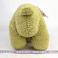 【SALE】ケナナニッターズ ウール動物 特大 クマ 黄 @14000→7800円