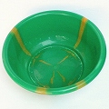 プラスチック　たらい　直径65 緑