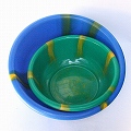 プラスチック　たらい　直径40 緑