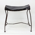 ブリキスツール TABOURET TOLE　黒【送料別】