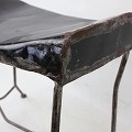 ブリキスツール TABOURET TOLE　黒【送料別】
