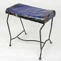 ブリキスツール TABOURET TOLE　青【送料別】