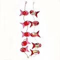 【SALE】張子 魚すだれ 鯛焼き/赤系 @4500→2400円