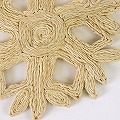 サイザルマット 結晶 樹枝六花 25SS一点物 @7500→6000円