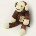 ケナナKENANA KNITTERS ウールおすわり動物 大 サル 茶