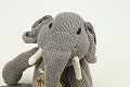 ケナナKENANA KNITTERS オーガニックコットンおすわり動物 中 ゾウ