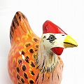 ペーパーマッシュ ニワトリ 大 25-30CM _08 一点物