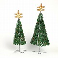 ケニアワイヤービーズ クリスマスツリー 小
