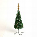ケニアワイヤービーズ クリスマスツリー 小
