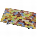 【SALE】モザイクテーブル 鉄脚ロー70x35 唐草脚樹脂 送料別 @45000→22500円