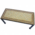 【SALE】モザイクテーブル 鉄脚ロー 90x40樹脂はめ込送料別 @55000→27500円