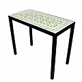 【SALE】モザイクテーブル 鉄脚直線ロー75x35樹脂はめ込送料別 @45000→22500円